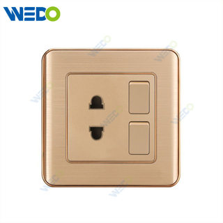 C32 Aluminium New Design Customized Factory Pc Wall Switch And Socket 2G 2PIN 2G 4PIN Socket 