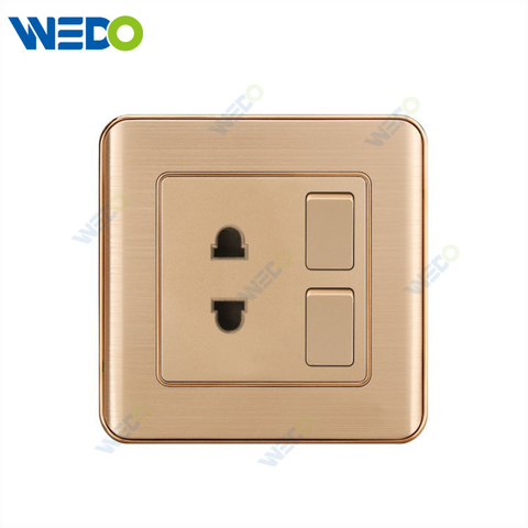 C32 Aluminium New Design Customized Factory Pc Wall Switch And Socket 2G 2PIN 2G 4PIN Socket 