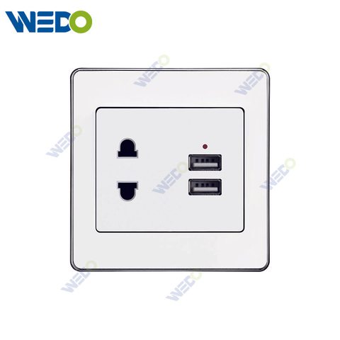C73 2PIN SOCKET+2USB /2PIN SOCKET+USB Wall Switch Switch Wall Switch Socket Factory Simple Atmosphere Made In China 4 Gang 4 Wire 