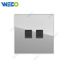 D90 Series TEL / Double TEL / Computer / Double Computer / TEL+ Computer 250V Light Electric Wall Switch Socket Glass Plate+PC Bottom Material Modern Sockets