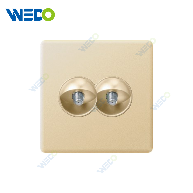 ULTRA THIN A2 Series Satellite socekt / Double Satellite socekt Different Color Different Style Fashion Design Wall Switch 