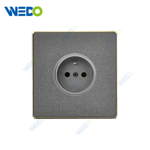 ULTRA THIN A1Series French Socket Acrylic / Leather Different Color Different Style Fashion Design Wall Switch 