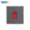 Acrylic Leather British 45A Wall Switch, Electric Socket Switch