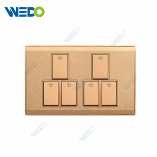 New Design Nepal Pakistan Bangladesh Market 6 Gang Switch Socket 