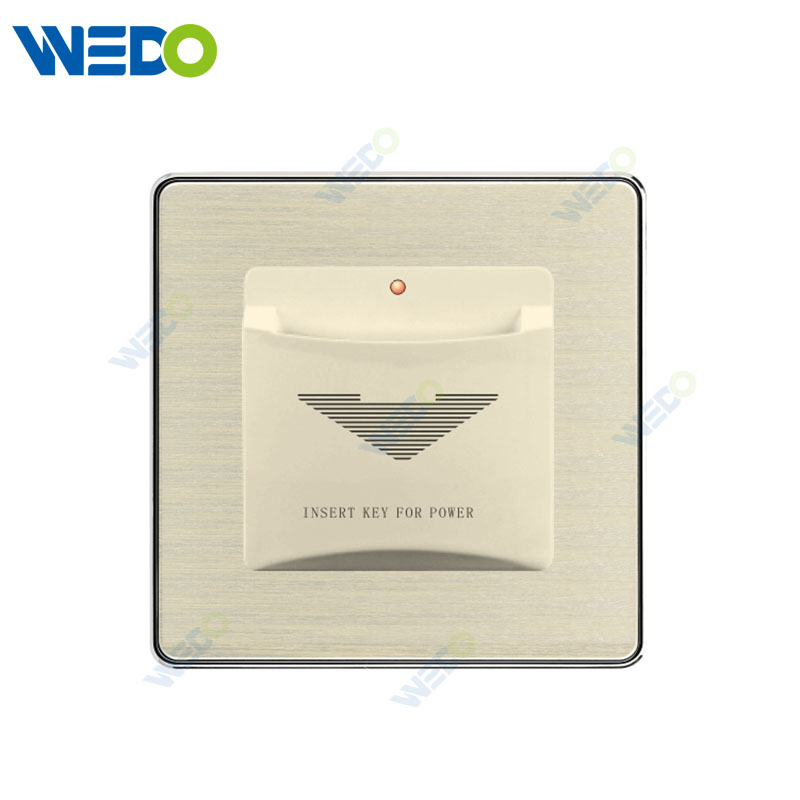 C90 Wenzhou Factory New Design Acrylic Home Lighting Electrical Wall Switches PC Material Cover with IEC Report SASO Insert Card To Get Power