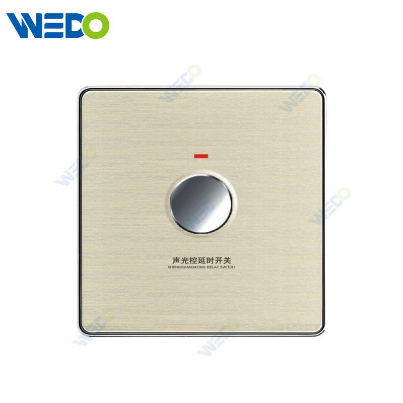 C90 Wenzhou Factory New Design Acrylic Home Lighting Electrical Wall Switches PC Material Cover with IEC Report SASO Voice Control