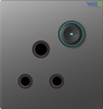 S9 Newest Design 15A Switched Socket W/Without Neon 