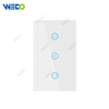 US Standard Alexa Google Control Smart Curtain Wifi Switch Panel