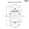 4 Gang Bluetooth Direct PC ABS Material Connection Fast Pairing Smart Touch Switch