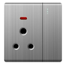 Ultra Slim Switch Socket Big Switch Brush Cover Button MF 3 Pin&13A & MF 5 Pin &15A Socket Innovative Design Generous Appearance W6 Series Switch Socket 
