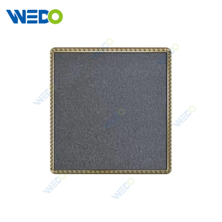 Acrylic Leather British Blank Plate Wall Switch, Electric Socket Switch