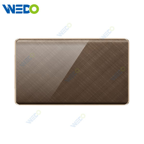 K2-b Series Blank Plate 146 16A 250V Light Electric Wall Switch Socket PC Material with Chrome Frame Home Switches