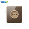 K2-b Series French Socket 250V Light Electric Wall Switch Socket PC Material with Chrome Frame Home Switches
