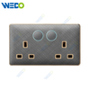 T3 Home Switches Double 13A Switched Socket with LED Light Ring 250V Light Electric Wall Switch Socket 86*146cm Acrylic Pattern with Lace