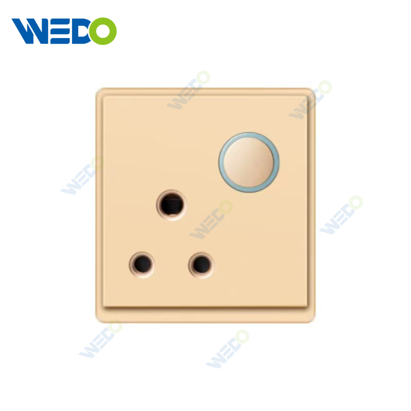 New Design PC 15A Switched Socket Reset Wall Switch Socket 86*86 mm For Home 
