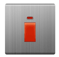 Small Button 20A 45A Brush Cover Exclusive Design Generous Appearance W6 Series Switch Socket 