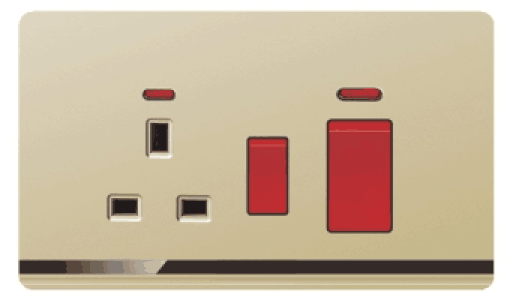 Ultra Slim Switch Socket Cooker Unit Socket Innovative Design Generous Appearance W4 Series Switch Socket 