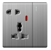 Ultra Slim Switch Socket Big Switch Brush Cover Button MF 3 Pin&13A & MF 5 Pin &15A Socket Innovative Design Generous Appearance W6 Series Switch Socket 