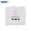 C50 White New Design Customized Factory Pc Wall Switch And Socket Shaver Socket 3*3