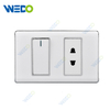 A30 USA 118 Series Socket Outlet Painting Panel Switches And Sockets 1 Gang Switch And 2 Pin Socket