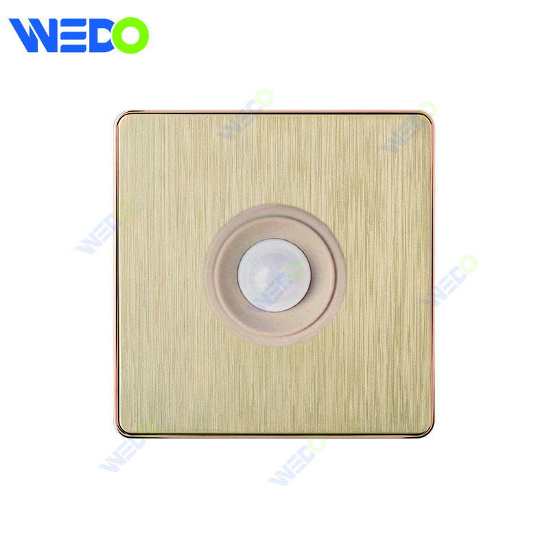 C72 China HUMAN BODY SENSOR Electric Push Button Light Wall Switch Many Colors White Silver Gold with Chrome