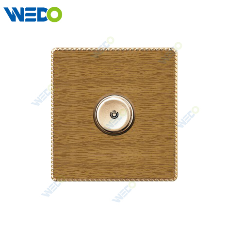 K8 Series Acrylic Wooden Dimmer Switch / Fan Dimmer 500W/1000W 16A 250V Light Electric Wall Switch Socket 86*86cm PC Material with Chrome Frame Home Switches Twist Pattern