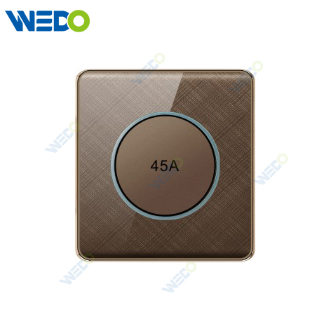 K2-b Series 45A Switch with Led Light Ring 250V Light Electric Wall Switch Socket PC Material with Chrome Frame Home Switches