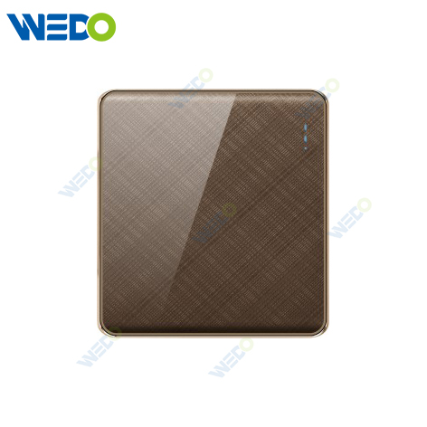 K2-b Series 1G 16A 250V Light Electric Wall Switch Socket PC Material with Chrome Frame Home Switches