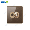 K2-b Series Satellite +TV 250V Light Electric Wall Switch Socket PC Material with Chrome Frame Home Switches