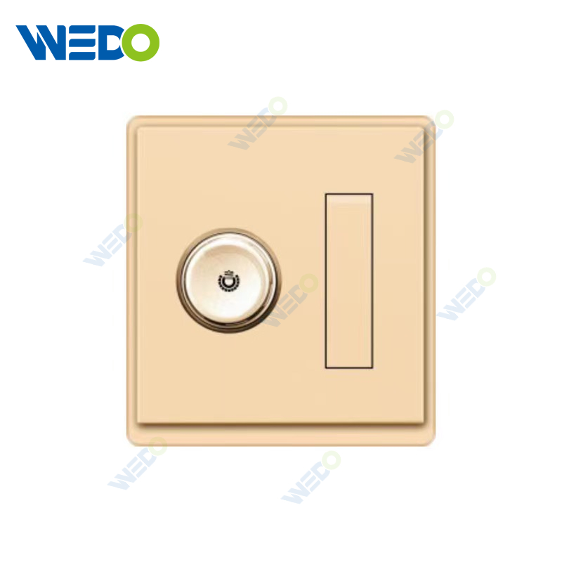 New Design PC Dimmer Switch Fan Dimmer/1 Gang Switch Dimmer Switch Fan Dimmer 500W/1000W Wall Switch Socket 86*86 mm For Home