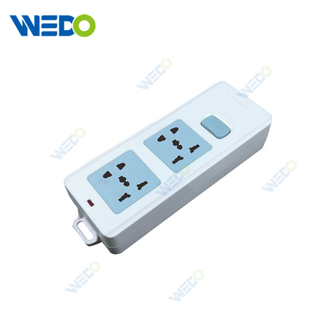 Multiple Plug Universal 2 Gang Extension Cord Socket 