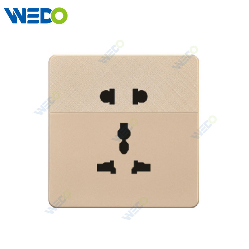 D1 Light Switch Simple Electric, Wall Switch Light 5PIN MF Socket Wall Switch PC Material Cover with IEC Report SASO