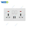 PC Double 13A MF switch socket/+2USB Switch Socket for Home