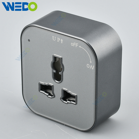 Track Socket in Plug with 3 pin socket & Socket Aluminum Wall Track Socket Embedded Orbital EU Movable Modular Power Rail Plug System Desktop Electrical Outlet Panel with USB Square socket