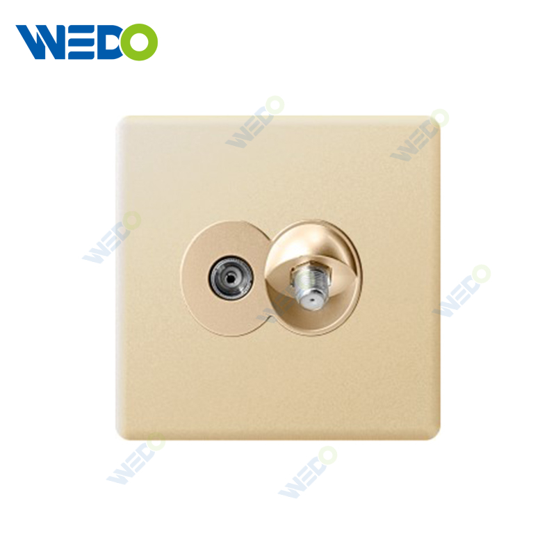 ULTRA THIN A2 Series Satellite socekt / Double Satellite socekt Different Color Different Style Fashion Design Wall Switch 