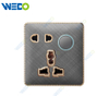 T3 Home Switches 5 Pin Switched Socket with LED Light Ring 250V Light Electric Wall Switch Socket 86*86cm Acrylic Pattern with Lace