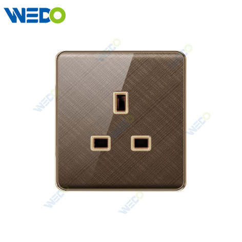 K2-b Series 13A Socket 250V Light Electric Wall Switch Socket 86*86cm PC Material with Chrome Frame Home Switches