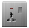 Ultra Slim Switch Socket Brush Cover MF 3 Pin&13A & MF 5 Pin &15A Socket Innovative Design Generous Appearance W6 Series Switch Socket 