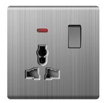 Ultra Slim Switch Socket Brush Cover MF 3 Pin&13A & MF 5 Pin &15A Socket Innovative Design Generous Appearance W6 Series Switch Socket 