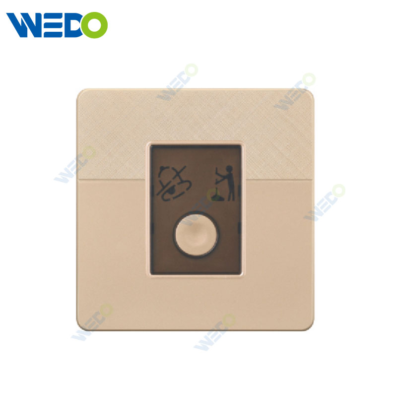 D1 Light Switch Simple Electric, Doorbell Switch with Do No Disturb Wall Switch PC Material Cover with IEC Report SASO