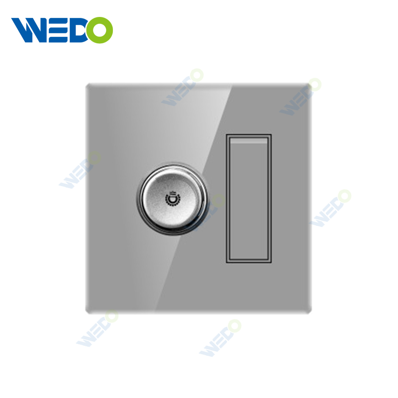 ULTRA THIN A1Series 1 Gang Switch +dimmer Glass and Acrylic 16A 220V Different Color Different Style Fashion Design Wall Switch 