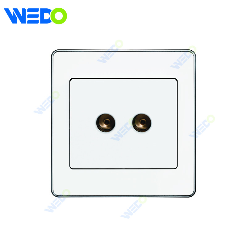 C73 TV/ DOUBLE TV SOCKET Wall Switch Switch Wall Switch Socket Factory Simple Atmosphere Made In China 4 Gang 4 Wire 