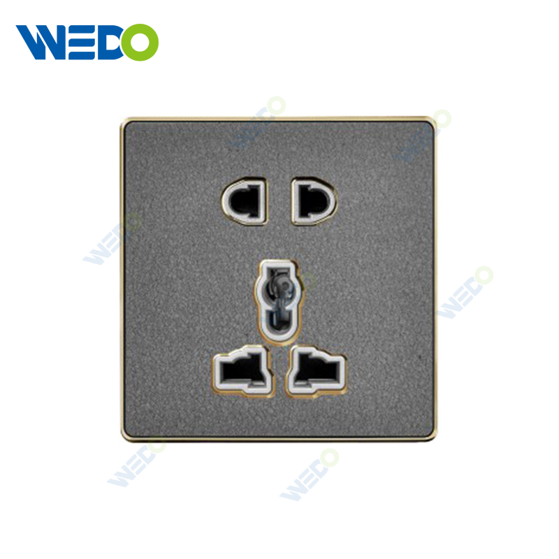 ULTRA THIN A1Series MF 5Pin switch socket Acrylic / Leather Different Color Different Style Fashion Design Wall Switch 