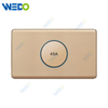 K2-P Series 45A Switch with LED Light Ring 250V Light Electric Wall Switch Socket 146 PC Material with Chrome Frame Home Switches Twist Pattern