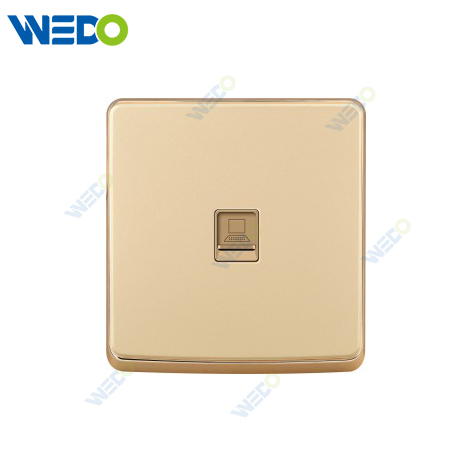 S1 Series TEL / Computer / Double TEL / Double Computer 250V Light Electric Wall Switch Socket 86*146cm PC Material with Chrome Frame Home Switches