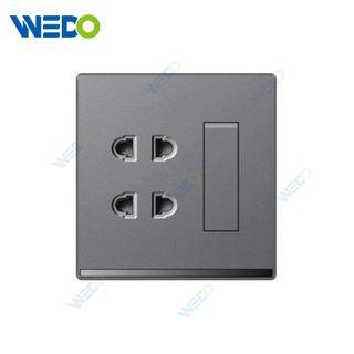 ULTRA THIN A4 Series 1 gang 1way switch and 2 gang 2 pin socket Different Color Different Style Fashion Design Wall Switch 