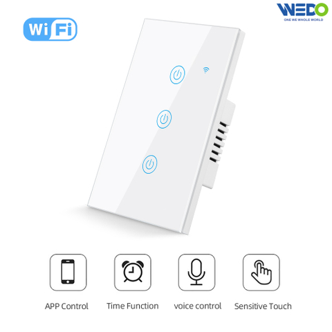 4 Gang Bluetooth Direct PC ABS Material Connection Fast Pairing Smart Touch Switch