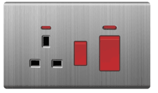 Ultra Slim Switch Socket Brush Cover Cooker Unit Socket Innovative Design Generous Appearance W6 Series Switch Socket 