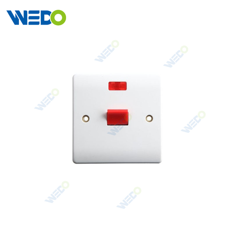 86*86 Size Hot Sale UK 45A Bakelite Electrical Wall Switch Socket OEM