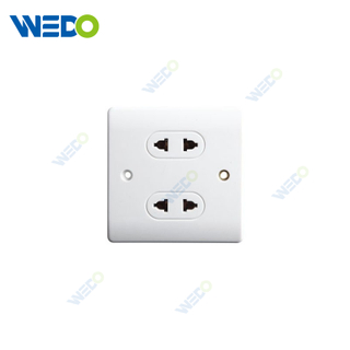 2 Gang 2 Pin Socket British Standard Home Hot Sale Switch